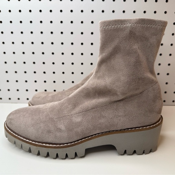 Anthropologie | Matisse Hudson Stompy Boots in Gray Faux Suede Ankle Size 8.5M - Picture 7 of 15